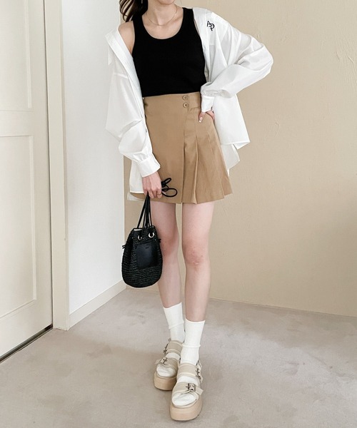 Heather(ヘザー)の「カップ付きアメスリタンク 199314(タンクトップ・レディース・グレー/オフホワイト/ブラック・FREE)」の9枚目の写真