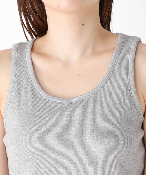 Heather(ヘザー)の「カップ付きアメスリタンク 199314(タンクトップ・レディース・グレー/オフホワイト/ブラック・FREE)」の19枚目の写真