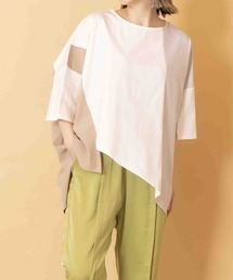 切替配色Tシャツ