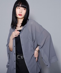 Ellno Loset | 2wayアームスリットシアーシャツ(シャツ/ブラウス)