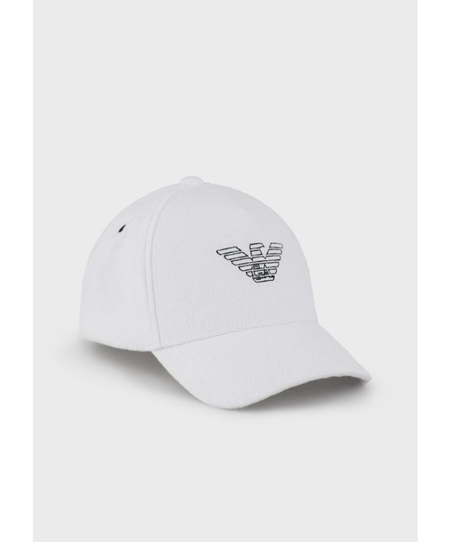 【エンポリオ アルマーニ】ベースボールキャップ テリークロス製 イーグル