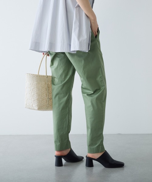 PUAL CE CIN(ピュアルセシン)の「ツイルストレッチスリムパンツ(その他パンツ・レディース・ベージュ/ライトベージュ/カーキ/ブラック・FREE)」の4枚目の写真