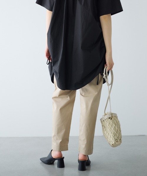 PUAL CE CIN(ピュアルセシン)の「ツイルストレッチスリムパンツ(その他パンツ・レディース・ベージュ/ライトベージュ/カーキ/ブラック・FREE)」の13枚目の写真