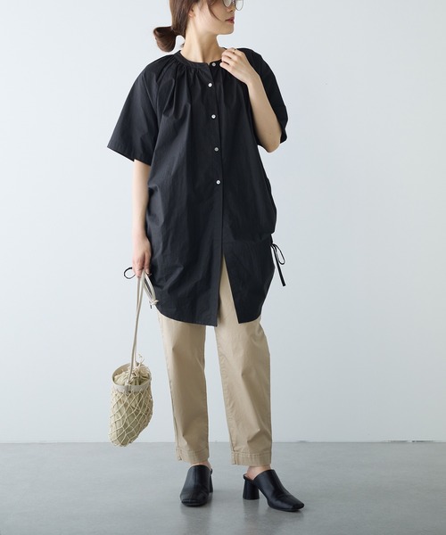PUAL CE CIN(ピュアルセシン)の「ツイルストレッチスリムパンツ(その他パンツ・レディース・ベージュ/ライトベージュ/カーキ/ブラック・FREE)」の14枚目の写真