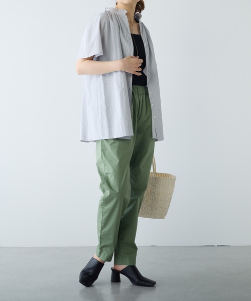 PUAL CE CIN(ピュアルセシン)の「ツイルストレッチスリムパンツ(その他パンツ・レディース・ベージュ/ライトベージュ/カーキ/ブラック・FREE)」の22枚目の写真