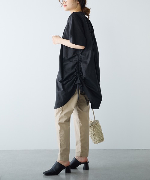 PUAL CE CIN(ピュアルセシン)の「ツイルストレッチスリムパンツ(その他パンツ・レディース・ベージュ/ライトベージュ/カーキ/ブラック・FREE)」の15枚目の写真
