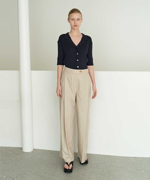 MOHAN(モハン)の「【MOHAN 】TOR ダイアグリー タック トラウザー / TOR DIAGONAL TUCK TROUSER(スラックス・レディース・ライトグレー/ライトベージュ・SMALL/MEDIUM)」の14枚目の写真