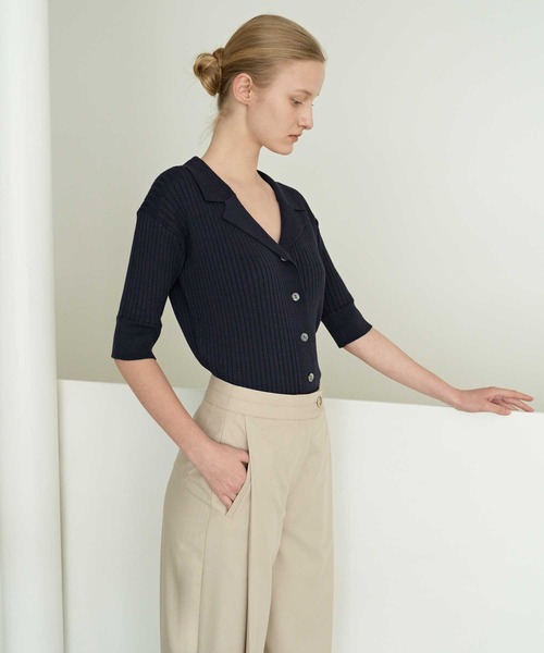 MOHAN(モハン)の「【MOHAN 】TOR ダイアグリー タック トラウザー / TOR DIAGONAL TUCK TROUSER(スラックス・レディース・ライトグレー/ライトベージュ・SMALL/MEDIUM)」の7枚目の写真