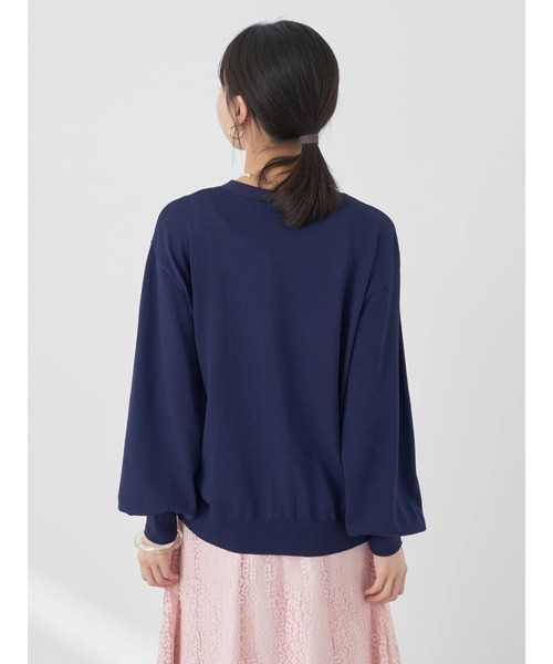 earth music&ecology（アースミュージックアンドエコロジー）の「ヴィンテージボタンカーディガン（カーディガン/ボレロ・レディース・ネイビー/イエロー/レッド/グリーン/サックスブルー/オフホワイト・FREE）」の22枚目の写真