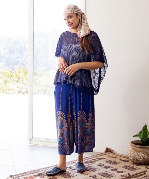 チャイハネ(チャイハネ)の「【チャイハネ】ヨウエンワイドパンツ(その他パンツ・レディース・イエロー/レッド/ブラック/ブルー/グリーン/ピンク/ベージュ/ブラック系その他/ダークグリーン・FREE)」の22枚目の写真