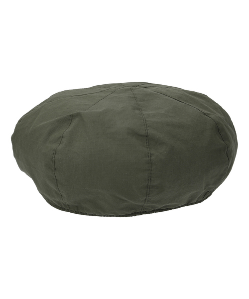RIVER UP(リバーアップ)の「【Cordura】オーガニックコットン ユニセックス コーデュラ リップ ベレー(ハンチング/ベレー帽・メンズ・ベージュ/モスグリーン/ブラック/グレー・フリー)」の4枚目の写真