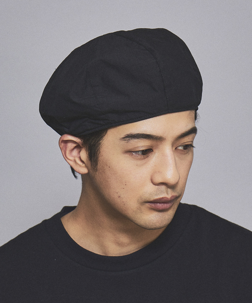 RIVER UP(リバーアップ)の「【Cordura】オーガニックコットン ユニセックス コーデュラ リップ ベレー(ハンチング/ベレー帽・メンズ・ベージュ/モスグリーン/ブラック/グレー・フリー)」の2枚目の写真