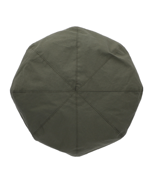 RIVER UP(リバーアップ)の「【Cordura】オーガニックコットン ユニセックス コーデュラ リップ ベレー(ハンチング/ベレー帽・メンズ・ベージュ/モスグリーン/ブラック/グレー・フリー)」の6枚目の写真