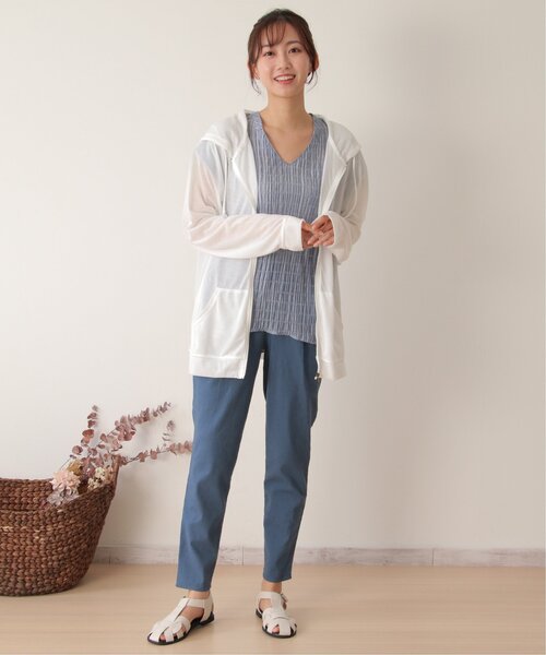 LBC（エルビーシー）の「UVパーカー LL（パーカー・レディース・ブラック/グレー/オフホワイト/オリーブ/ライトグレー・LL）」の16枚目の写真