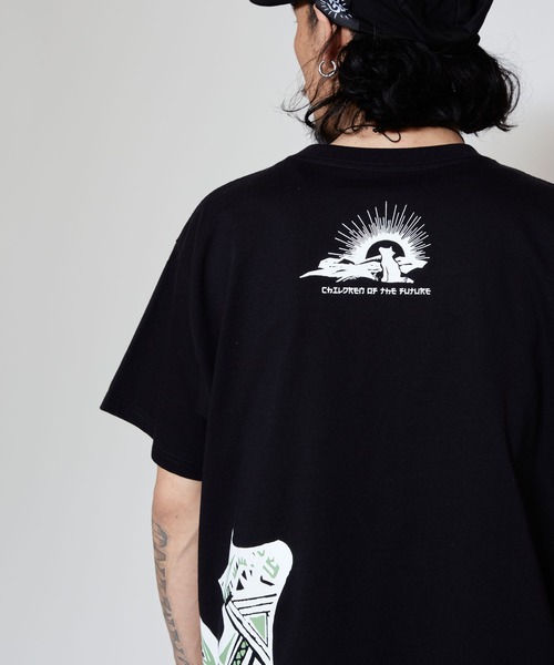 チャイハネ（チャイハネ）の「【チャイハネ】洋輔×Amina きつね親子Tシャツ（Tシャツ/カットソー・メンズ・ミント/カーキ/ベージュ/グレー/ブラック・L/M）」の7枚目の写真