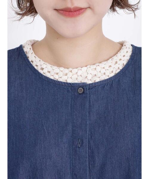 Samansa Mos2（サマンサ モスモス）の「デニム前後着ワンピース（ワンピース・レディース・ネイビー・F）」の16枚目の写真