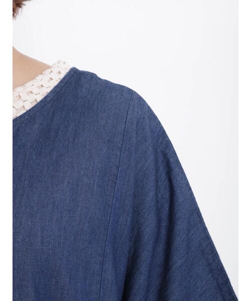 Samansa Mos2（サマンサ モスモス）の「デニム前後着ワンピース（ワンピース・レディース・ネイビー・F）」の17枚目の写真