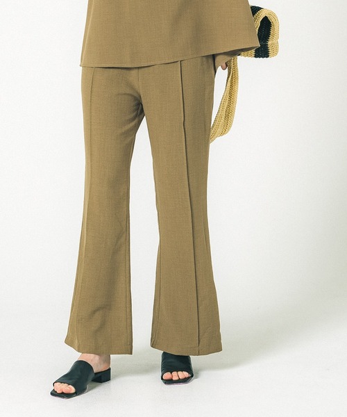 coca(coca)(コカ)の「サマーポリセンターシームパンツ(その他パンツ・レディース・ブラウン/ブラック・M/L)」の2枚目の写真