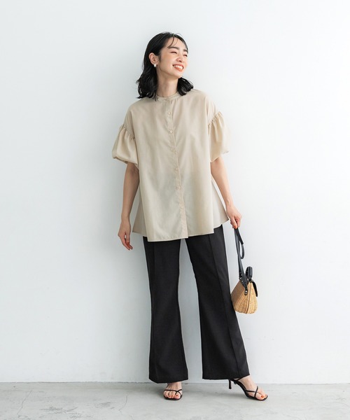 coca(coca)(コカ)の「サマーポリセンターシームパンツ(その他パンツ・レディース・ブラウン/ブラック・M/L)」の3枚目の写真