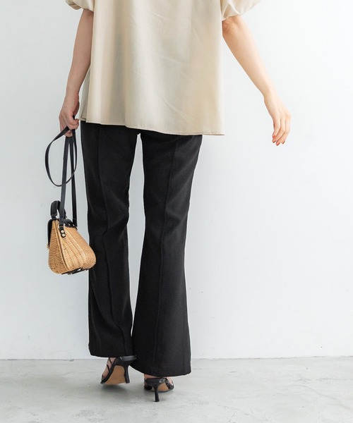 coca(coca)(コカ)の「サマーポリセンターシームパンツ(その他パンツ・レディース・ブラウン/ブラック・M/L)」の4枚目の写真