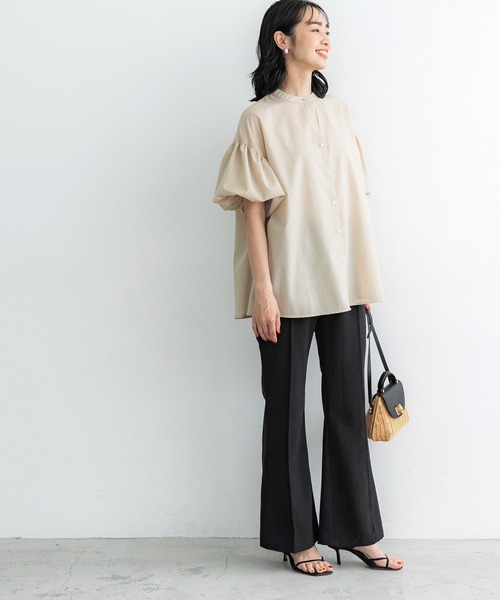 coca(coca)(コカ)の「サマーポリセンターシームパンツ(その他パンツ・レディース・ブラウン/ブラック・M/L)」の5枚目の写真