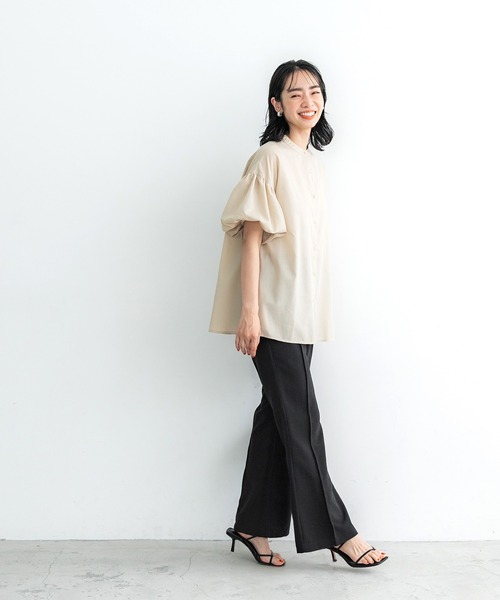 coca(coca)(コカ)の「サマーポリセンターシームパンツ(その他パンツ・レディース・ブラウン/ブラック・M/L)」の6枚目の写真