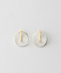 Jouete | サークルイヤリング ジオメトリック コンビカラー(イヤリング)