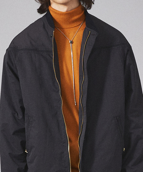 MYSELF ABAHOUSE（マイセルフアバハウス）の「【Leonor】ユニセックス メタルプレート カラーストーン ループタイ（ネックレス・メンズ・ホワイト/ブラック/シルバー/ブルー系その他・フリー）」の19枚目の写真