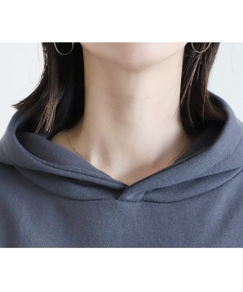 reca（レカ）の「オーバーサイズロゴプリントパーカー（パーカー・レディース・チャコール/グレー/キナリ/ネイビー・FREE）」の9枚目の写真