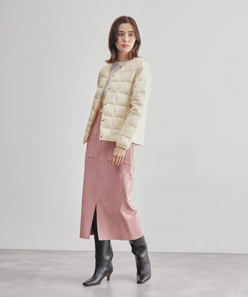 ROPE'（ロペ）の「【高評価】【TAION】別注Ｖネックショートダウンブルゾン（ダウンジャケット/コート・レディース・ブラック/ベージュ系その他/キナリ・L/M）」の21枚目の写真