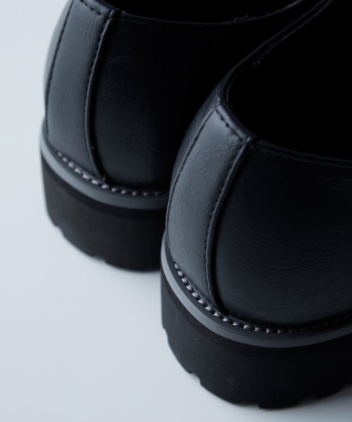 CIASENSE（シアセンス）の「＋6.8cm High Sole Dress LaceShoes Plain Toe  ハイソール ドレス レースシューズ プレーントゥ（ドレスシューズ・メンズ・ブラック・44/40/42）」の13枚目の写真