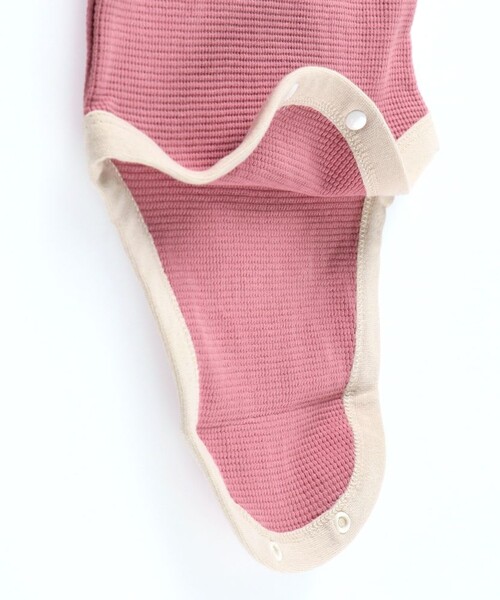 BRANSHES(ブランシェス)の「【WEB限定/ベビー/綿100%やわらかワッフル】長袖ボディスーツ(ロンパース・キッズ・アイボリー/ライトピンク/ピンク/グレイッシュベージュ・80/70)」の20枚目の写真