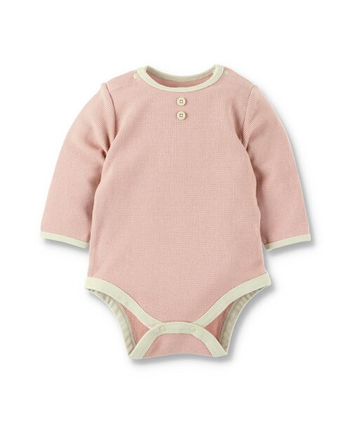 BRANSHES(ブランシェス)の「【WEB限定/ベビー/綿100%やわらかワッフル】長袖ボディスーツ(ロンパース・キッズ・アイボリー/ライトピンク/ピンク/グレイッシュベージュ・80/70)」の22枚目の写真