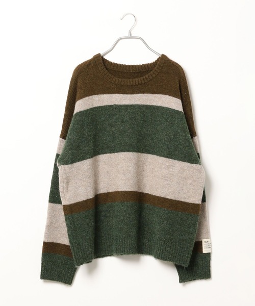 PBLIM(ページボーイリム)の「PBLIM/シャギーボーダーニット(ニット/セーター・レディース・ブルー系その他/グリーン系その他・FREE)」の16枚目の写真