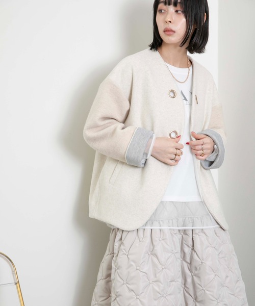 Eimee Law（エイミーロウ）の「アイレットコクーンジャケット（ノー