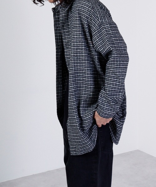 FUNALIVE（ファンアライブ）の「Vintage check heavy flannel shirt / ヴィンテージチェック ヘビーネルシャツ unisex（シャツ/ブラウス・メンズ・グリーン系/オレンジ系/ベージュ系/ブラック系/グレー系/ブラウン系・F）」の8枚目の写真