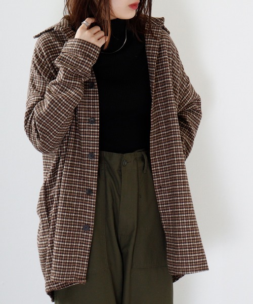 FUNALIVE（ファンアライブ）の「Vintage check heavy flannel shirt / ヴィンテージチェック ヘビーネルシャツ unisex（シャツ/ブラウス・メンズ・グリーン系/オレンジ系/ベージュ系/ブラック系/グレー系/ブラウン系・F）」の18枚目の写真