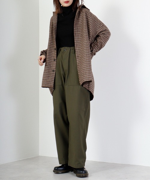 FUNALIVE（ファンアライブ）の「Vintage check heavy flannel shirt / ヴィンテージチェック ヘビーネルシャツ unisex（シャツ/ブラウス・メンズ・グリーン系/オレンジ系/ベージュ系/ブラック系/グレー系/ブラウン系・F）」の21枚目の写真