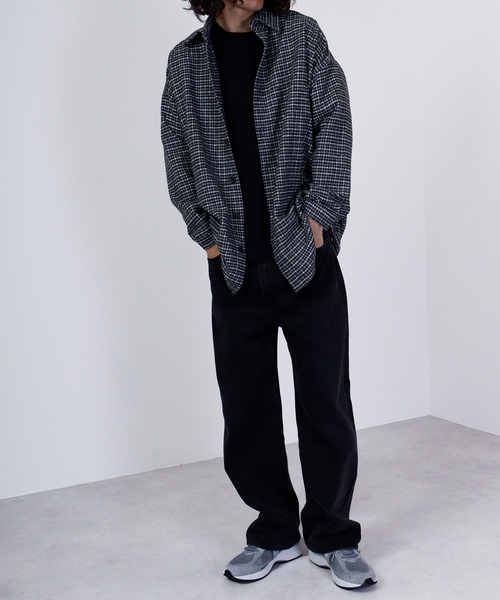 FUNALIVE（ファンアライブ）の「Vintage check heavy flannel shirt / ヴィンテージチェック ヘビーネルシャツ unisex（シャツ/ブラウス・メンズ・グリーン系/オレンジ系/ベージュ系/ブラック系/グレー系/ブラウン系・F）」の10枚目の写真