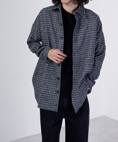 FUNALIVE（ファンアライブ）の「Vintage check heavy flannel shirt / ヴィンテージチェック ヘビーネルシャツ unisex（シャツ/ブラウス・メンズ・グリーン系/オレンジ系/ベージュ系/ブラック系/グレー系/ブラウン系・F）」の7枚目の写真