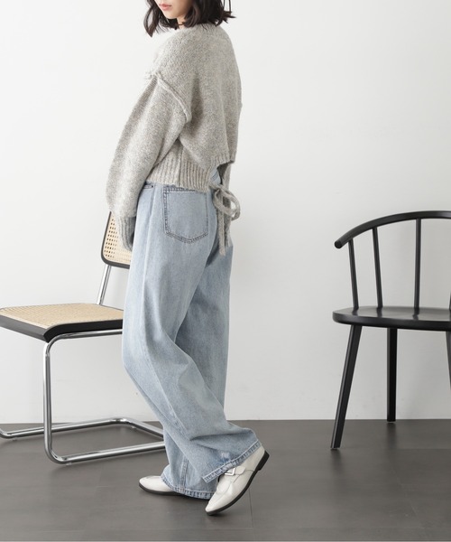 FREE'S MART（フリーズマート）の「◆バックリボンショート丈ニット（ニット/セーター・レディース・ピンク/グリーン/グレー/ブルー・FREE）」の10枚目の写真