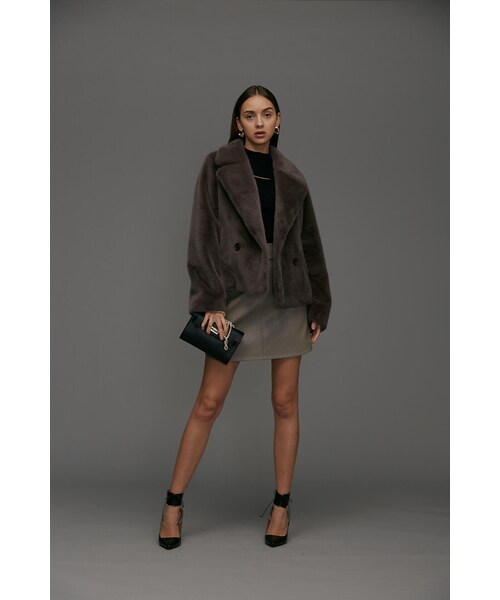 【新品タグ付き】ピンキーアンドダイアン⭐︎フォーファーライダースコート PINKY&DIANNE（ピンキーアンドダイアン）の「◇フォーファーライダース