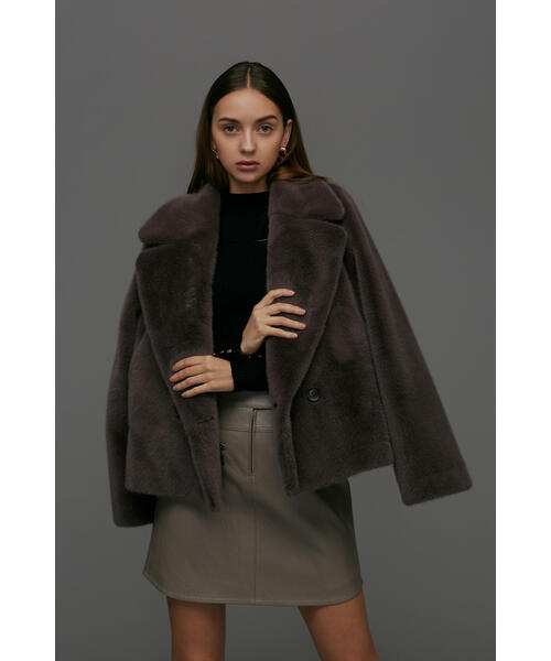 【新品タグ付き】ピンキーアンドダイアン⭐︎フォーファーライダースコート PINKY&DIANNE（ピンキーアンドダイアン）の「◇フォーファーライダース