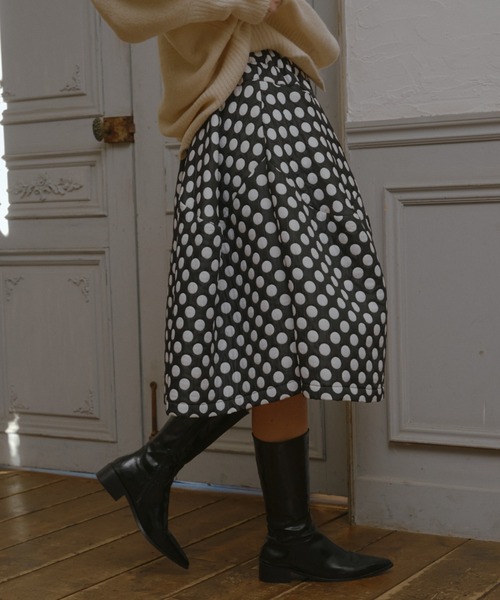 manana suerte(マニャーナスエルテ)の「ジャガードDOTボリュームパンツ(その他パンツ・レディース・ブラック・FREE)」の3枚目の写真