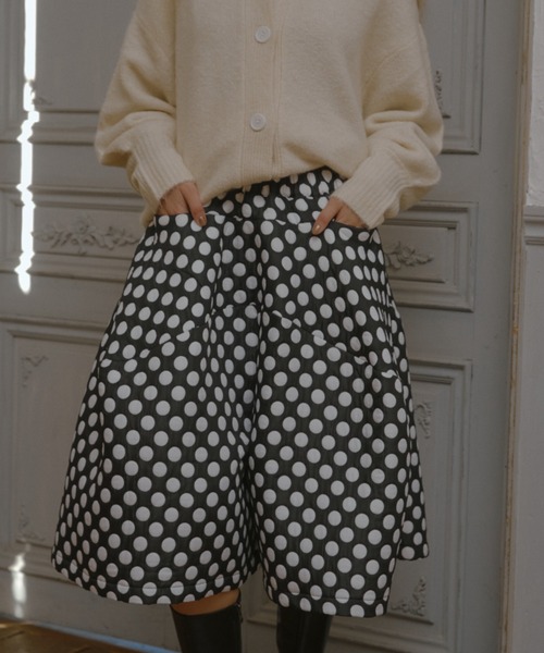 manana suerte(マニャーナスエルテ)の「ジャガードDOTボリュームパンツ(その他パンツ・レディース・ブラック・FREE)」の5枚目の写真