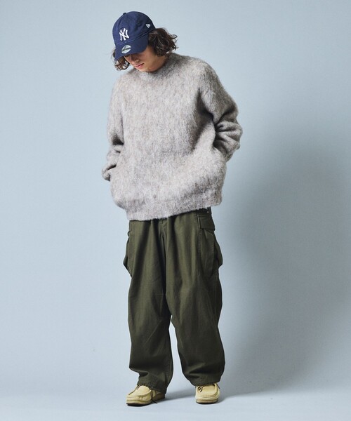 FREAK'S STORE（フリークスストア）の「FREAK’S STORE/フリークスストア シャギーニット クルーネック/プルオーバー（ニット/セーター・メンズ・ブラック/ベージュ/オレンジ/ブラウン/グリーン・SMALL/MEDIUM/LARGE）」の18枚目の写真