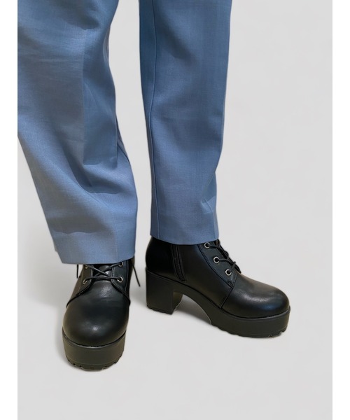 Sugar Sugar（シュガーシュガー）の「【SUGAR SUGARシュガーシュガー】レースアップブーツ（ブーツ・レディース・ダークブラウン/ブラック・S/M/L/LL）」の18枚目の写真