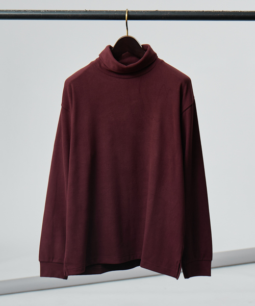 ABAHOUSE GRAY（アバハウスグレイ）の「【パウダーストレッチ】スムース タートルネック（Tシャツ/カットソー・メンズ・グレイッシュベージュ/オレンジ系その他/ライトグレー/ホワイト/ブラック・48/46）」の5枚目の写真