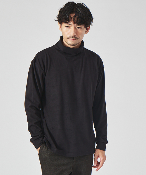 ABAHOUSE GRAY（アバハウスグレイ）の「【パウダーストレッチ】スムース タートルネック（Tシャツ/カットソー・メンズ・グレイッシュベージュ/オレンジ系その他/ライトグレー/ホワイト/ブラック・48/46）」の7枚目の写真