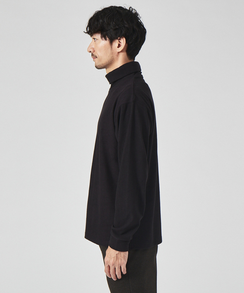 ABAHOUSE GRAY（アバハウスグレイ）の「【パウダーストレッチ】スムース タートルネック（Tシャツ/カットソー・メンズ・グレイッシュベージュ/オレンジ系その他/ライトグレー/ホワイト/ブラック・48/46）」の8枚目の写真